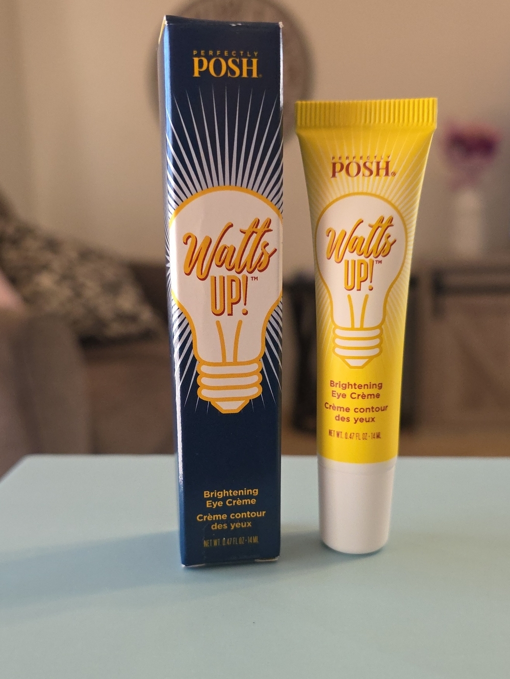 Perfectly Posh Watts Up! Brightening Eye Crème — Yellow & Navy